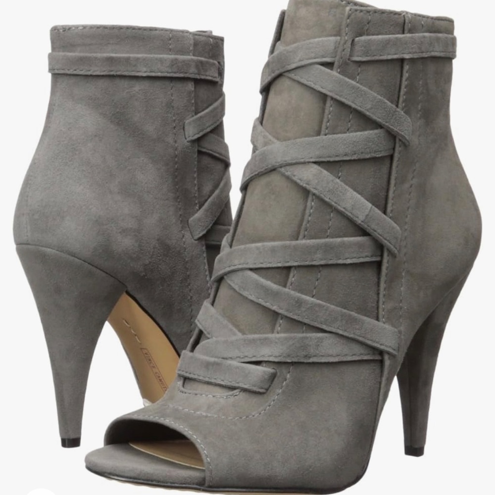 NEW ~ Vince Camuto Aranda Lace-Up Peep-Toe Dress Booties